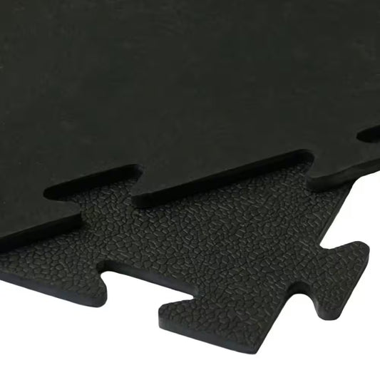 Armor-Lock Fitness Interlocking Rubber Tiles, 3/8 Inch x 20 Inch x 20 Inch, Black, 12-Pack (33 Square Feet)
