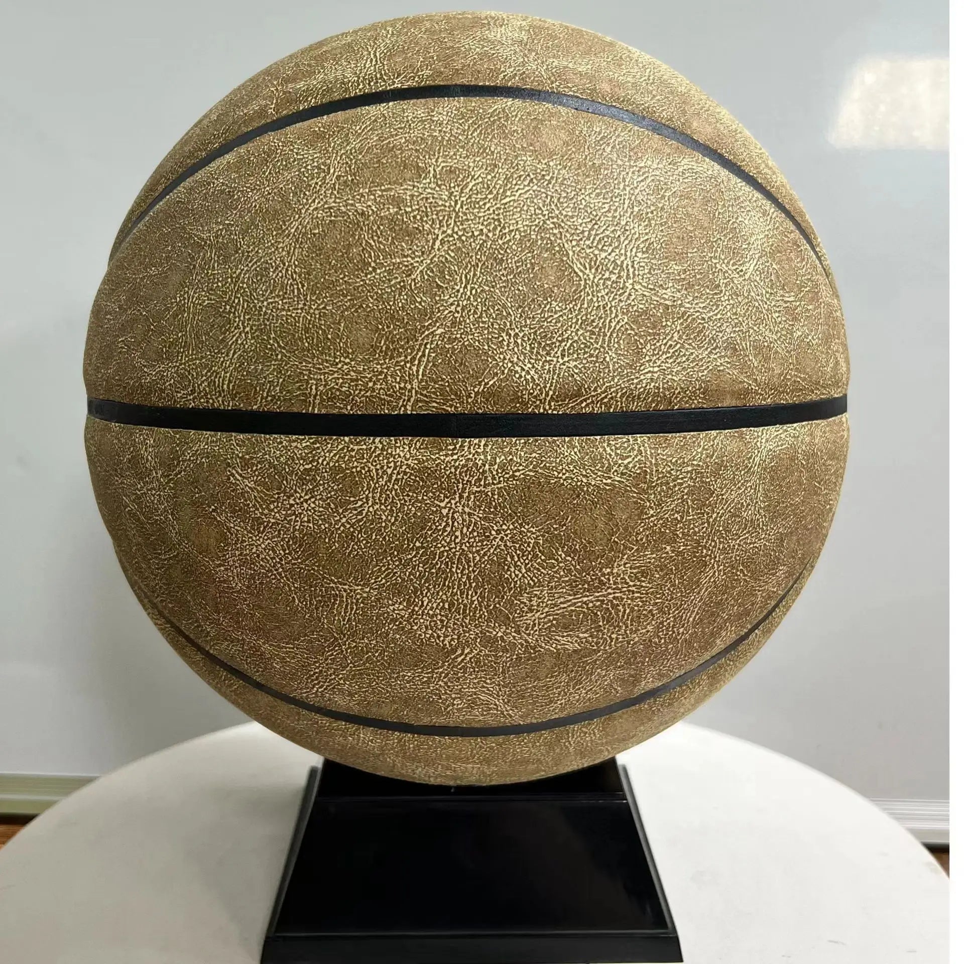 Size 7 Competition Basketball for Men - Premium Cowhide Team Basketball Gift for Son's Birthday