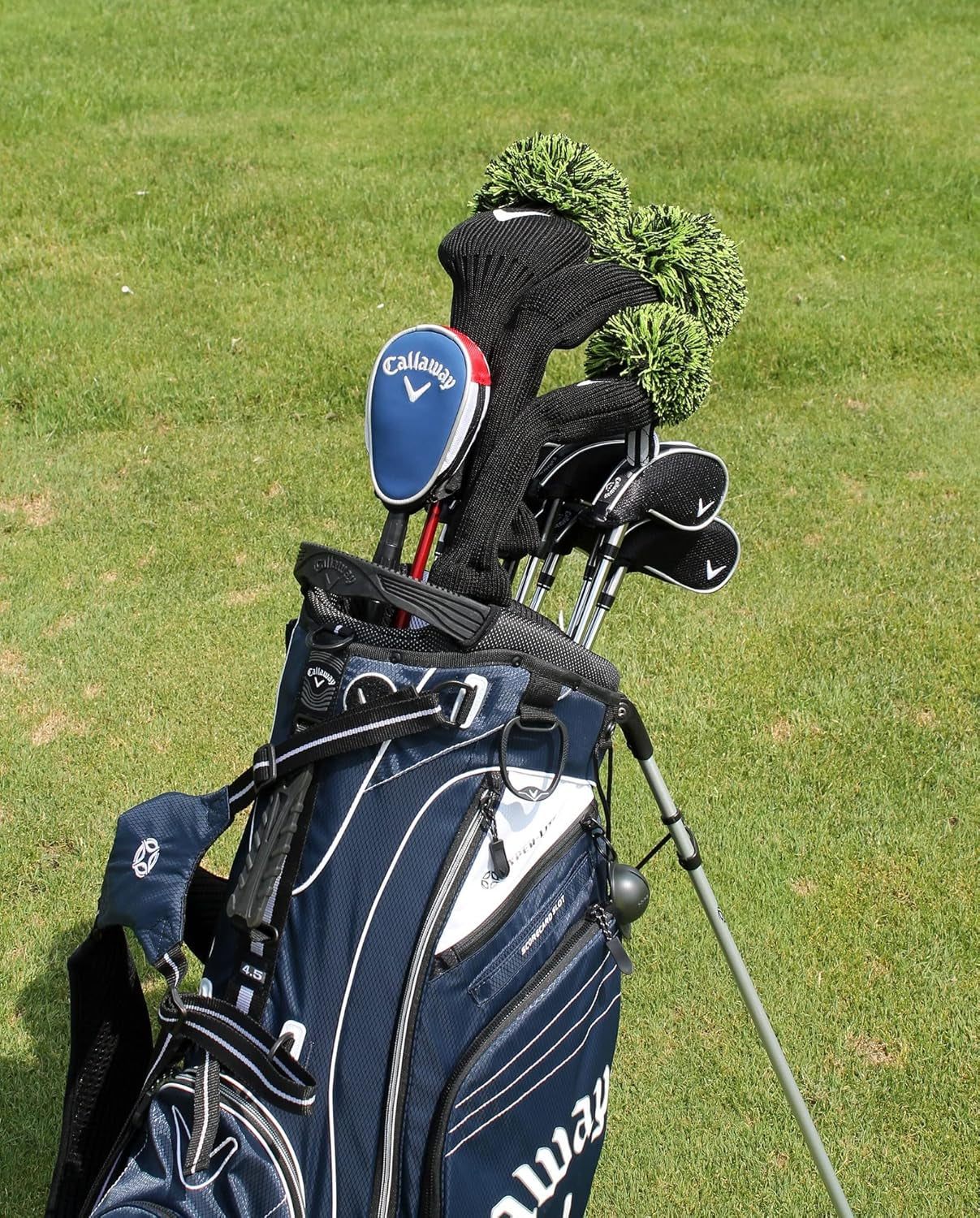 Callaway Telescopic Golf Ball Retriever with Dual-Zip Headcover for Water Recovery