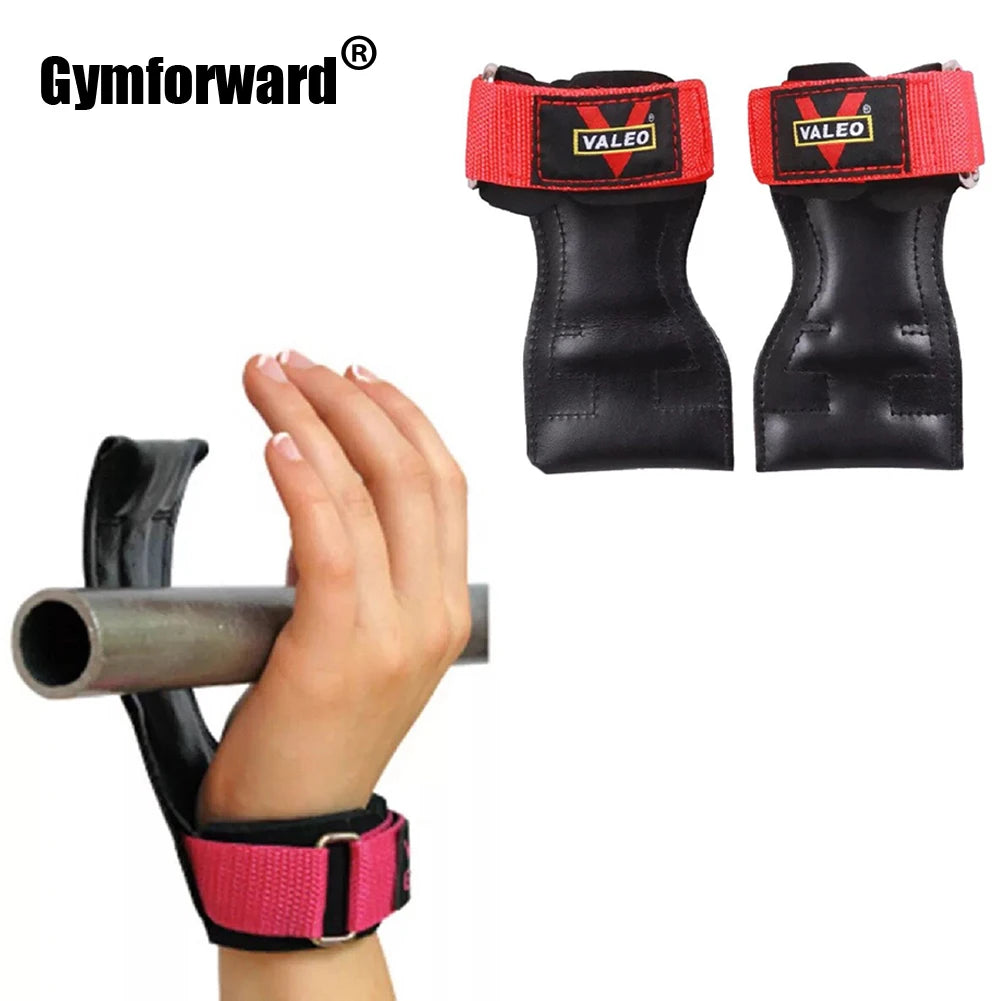 Cowhide Weightlifting Gloves with Wrist Straps for Dumbbell and Barbell Training - Professional Fitness Equipment