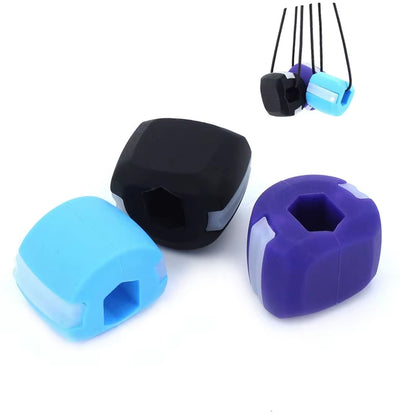 Silica Gel Facial Fitness Ball - Jaw Exerciser and Toner for Double Chin Reduction and Jawline Enhancement