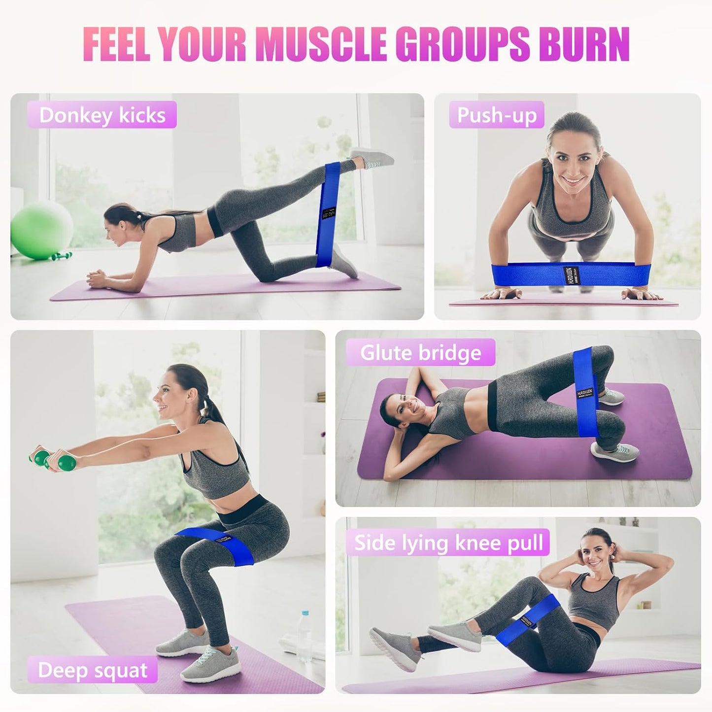 Professional Resistance Bands for Exercise - Adjustable Elastic Stretch Bands for Strength Training, Physical Therapy, and Home Fitness with Carry Bag - Ideal for Men and Women