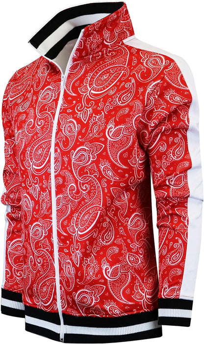 Men's Premium Urban Hip Hop Slim Fit Track Jacket with Side Taping - Sportswear and Streetwear Fashion Top