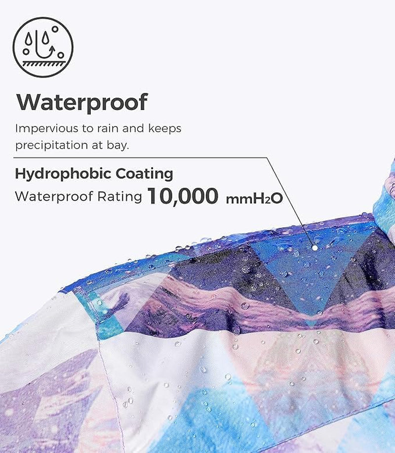 Women's Waterproof Mountain Ski Jacket - Windproof and Warm Hooded Winter Coat