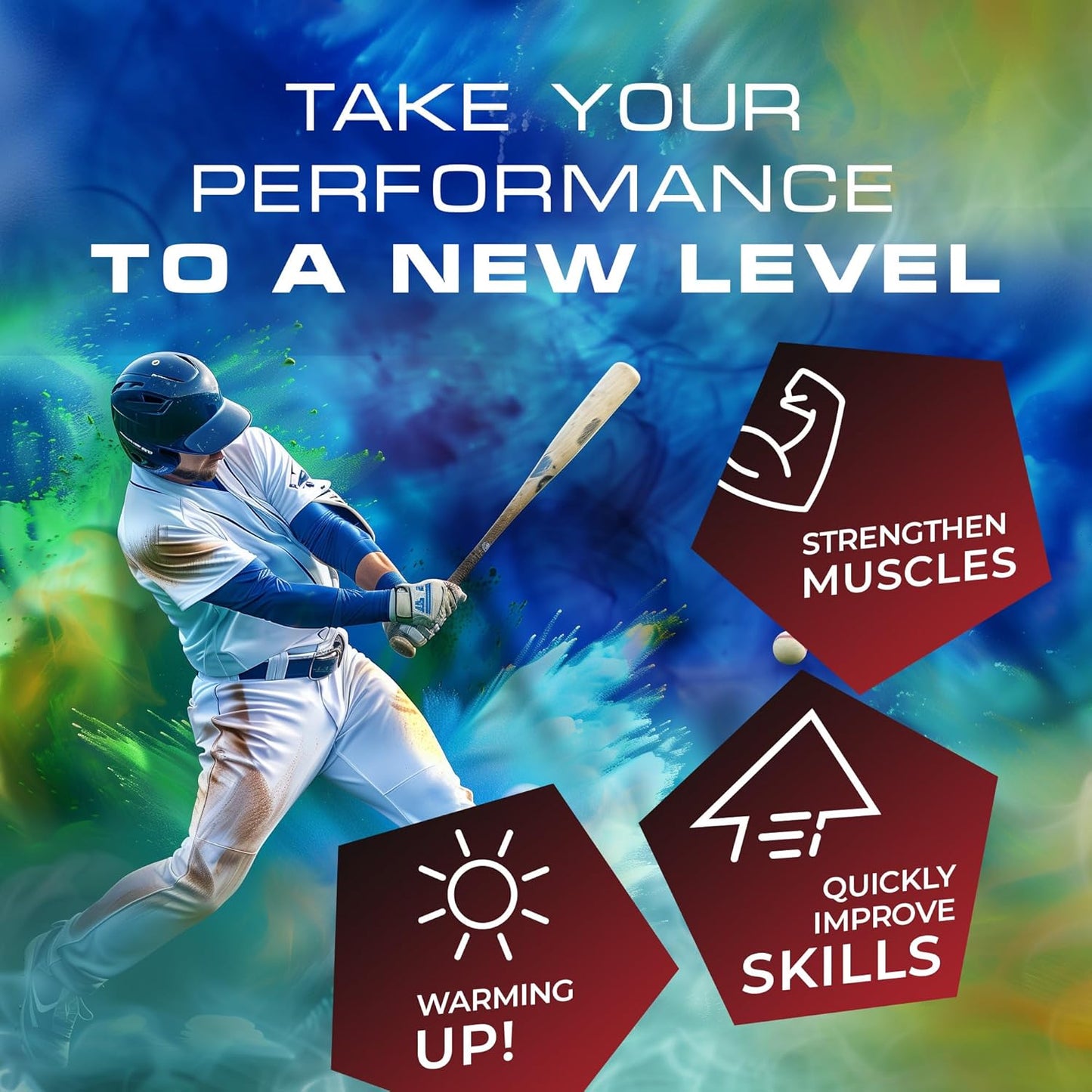 Baseball Resistance Bands for Youth and Adult Athletes: Enhance Pitching, Throwing, Batting, and Arm Strength for Pitchers, Quarterbacks, Volleyball, and Basketball Players