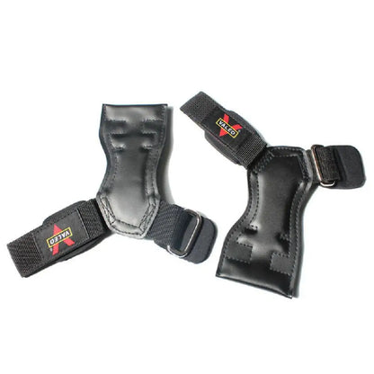Cowhide Weightlifting Gloves with Wrist Straps for Dumbbell and Barbell Training - Professional Fitness Equipment