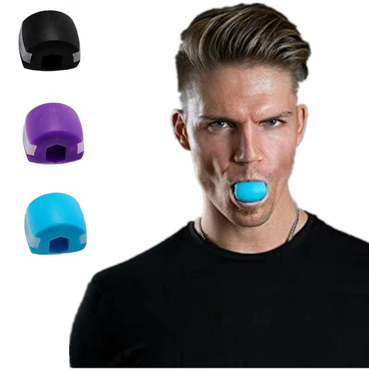 Silica Gel Facial Fitness Ball - Jaw Exerciser and Toner for Double Chin Reduction and Jawline Enhancement