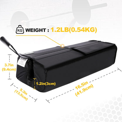 Square Hip Thrust Barbell Pad - Protective Cushion for Squats, Lunges, and Weight Lifting - Compatible with Standard and Olympic Bars