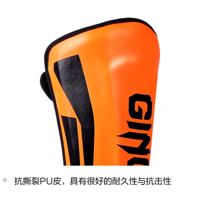 Professional Kickboxing and Muay Thai Shin Guard Pads for Martial Arts, Sanda, Wushu, and Taekwondo with Ankle Protection