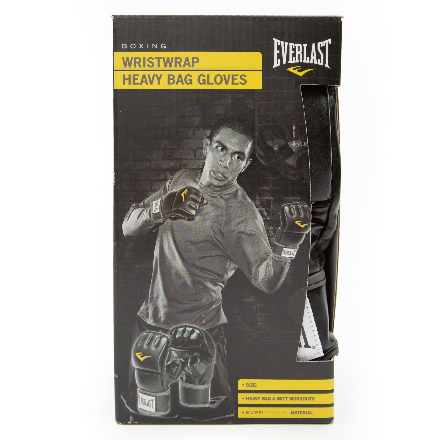 Heavy Bag Gloves with Wrist Wraps, Size S/M, Black – Ideal for Mitt, Reflex, and Bag Training