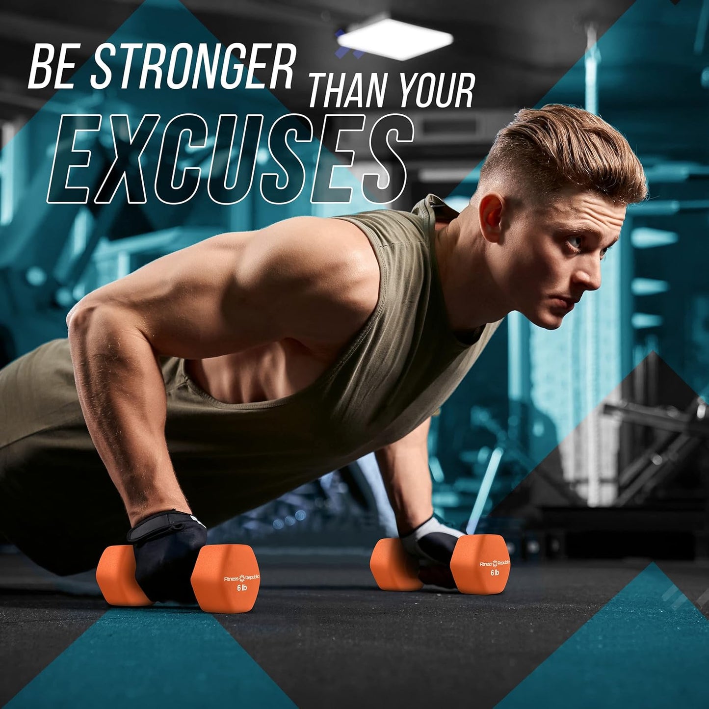Neoprene Hex Dumbbell Set of 2 - Non-Slip Free Weights for Muscle Toning and Strength Training - Portable Home Gym Equipment