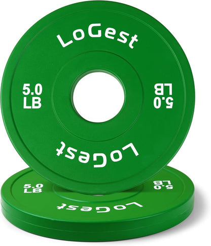Fractional Weight Plate Set for Olympic Bars - Includes 0.50LB, 1.25LB, 2.5LB, and 5LB Plates for Strength Training and Exercise Balance