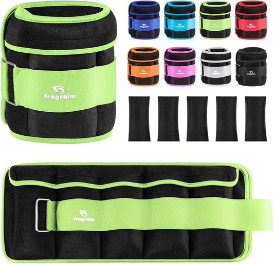 Adjustable Ankle Weights with Removable Weights, Available in Pairs from 1 to 20 lbs for Jogging, Gymnastics, Aerobics, and Physical Therapy