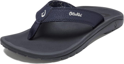 Olukai Ohana Men'S Sandals, Water Resistant Flip Flops with Arch Support, Lightweight Comfort for Beach & Travel, Enhanced Traction for Wet Surfaces
