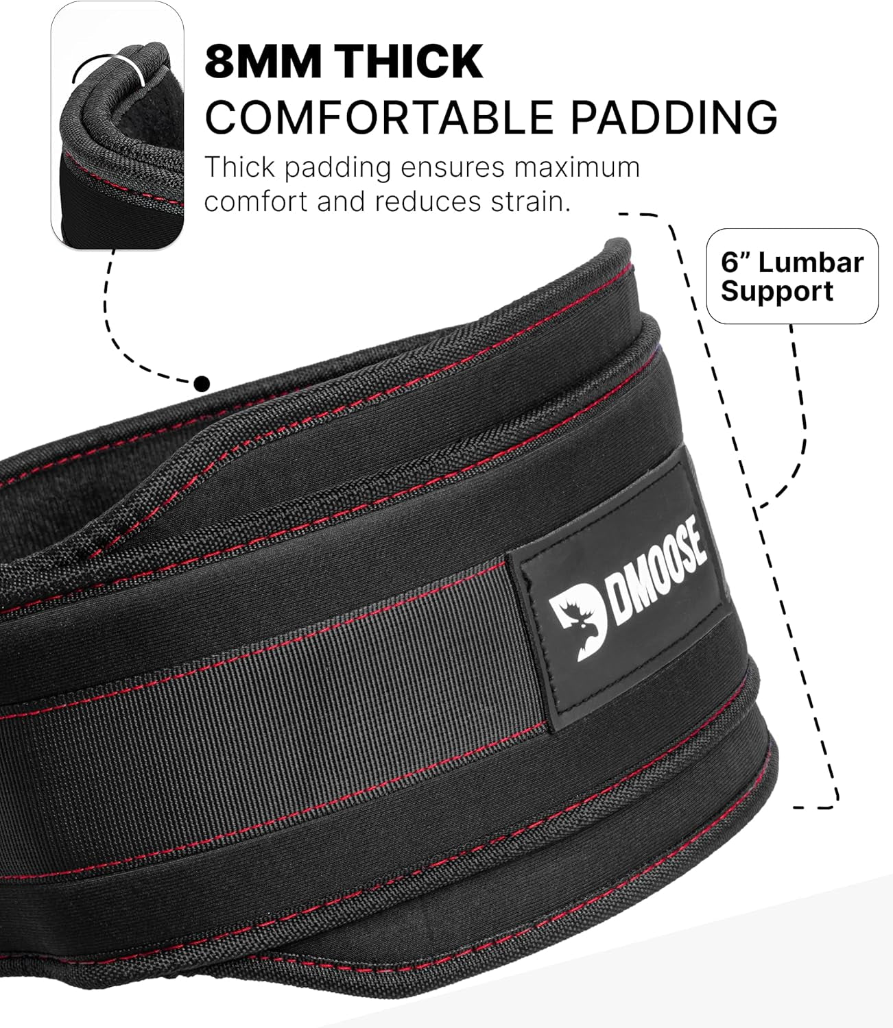 Professional Dip Belt for Weightlifting and Strength Training - 36" Durable Steel Chain with Comfortable Neoprene Padding, Supports Up to 350 lbs