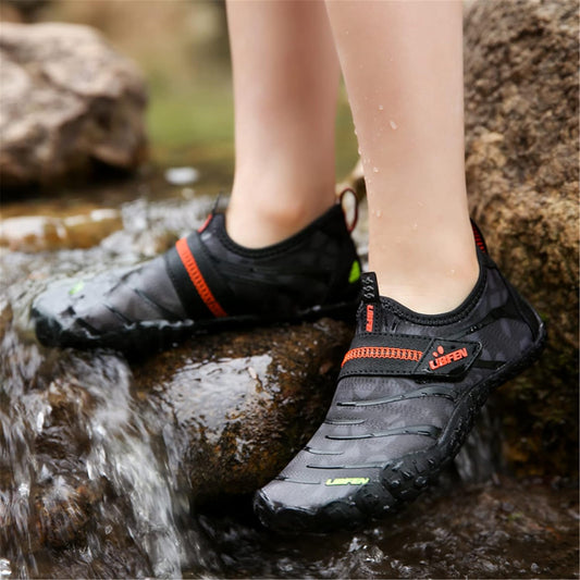 Children's Quick-Dry Water Shoes for Boys and Girls | Lightweight Barefoot-Style Aqua Socks Ideal for Water Parks, Beaches, Pools, Kayaking, Creek Hiking, and Camping