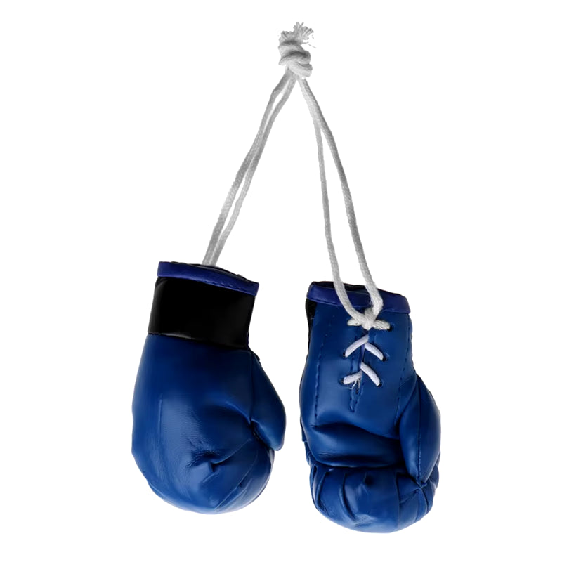 Miniature Boxing Gloves Car Hanging Pendant - Decorative Rearview Mirror Accessory