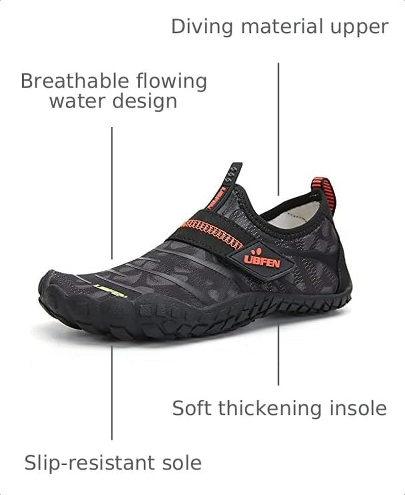 Children's Quick-Dry Water Shoes for Boys and Girls | Lightweight Barefoot-Style Aqua Socks Ideal for Water Parks, Beaches, Pools, Kayaking, Creek Hiking, and Camping