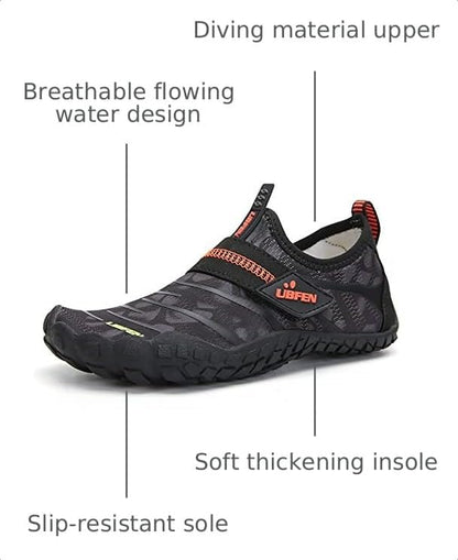 Children's Quick-Dry Water Shoes for Boys and Girls | Lightweight Barefoot-Style Aqua Socks Ideal for Water Parks, Beaches, Pools, Kayaking, Creek Hiking, and Camping