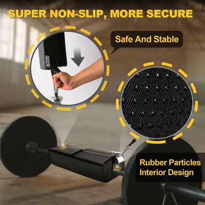 Square Hip Thrust Barbell Pad - Protective Cushion for Squats, Lunges, and Weight Lifting - Compatible with Standard and Olympic Bars