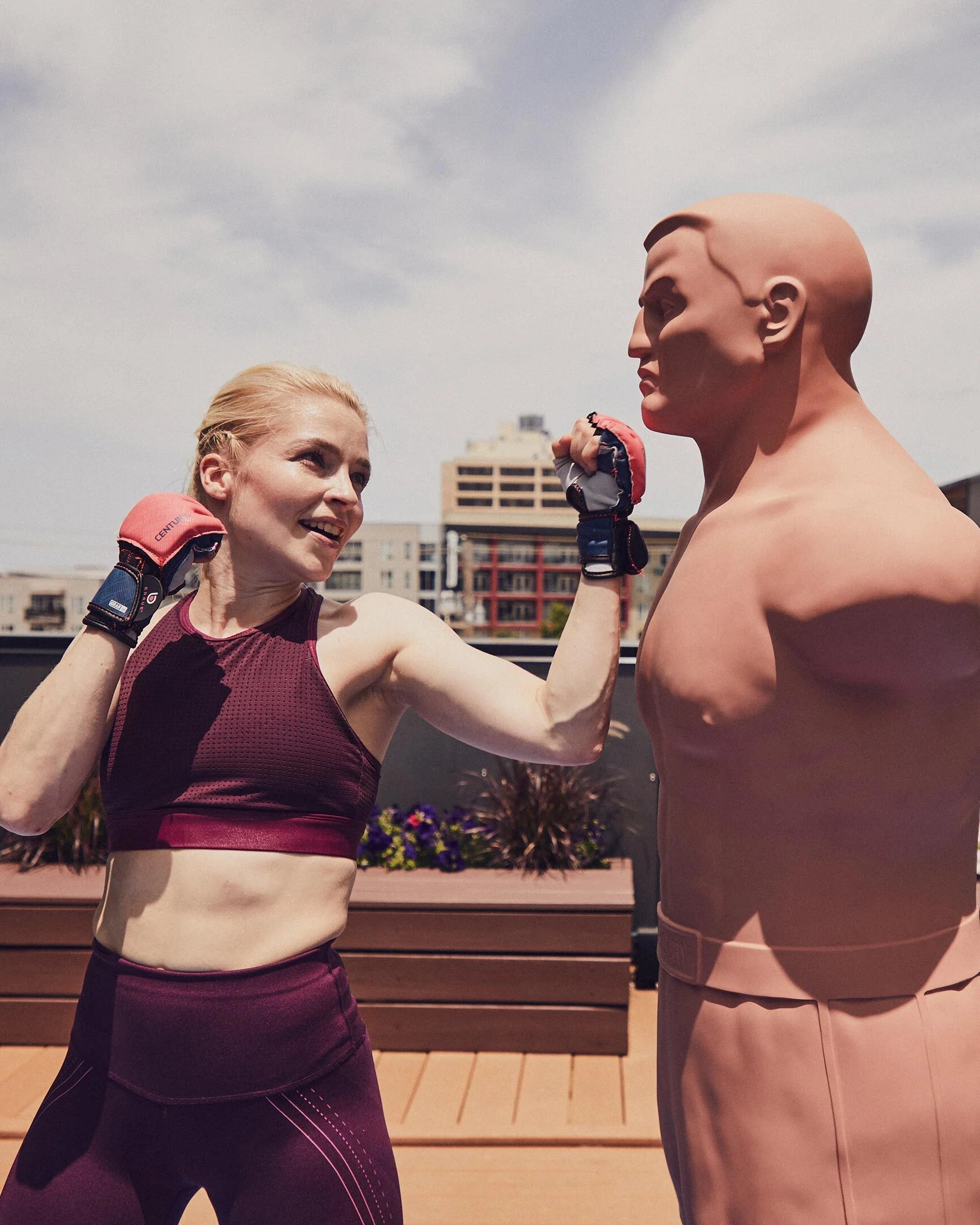 Century BOB XL and Wavemaster Comb Freestanding Punching Bag