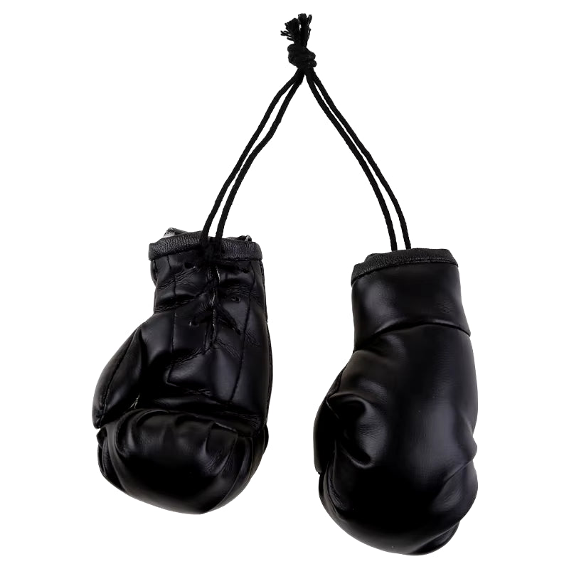 Miniature Boxing Gloves Car Hanging Pendant - Decorative Rearview Mirror Accessory