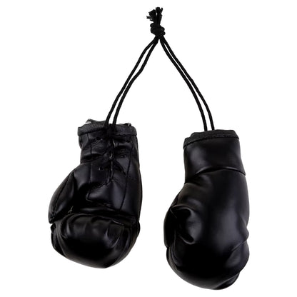 Miniature Boxing Gloves Car Hanging Pendant - Decorative Rearview Mirror Accessory