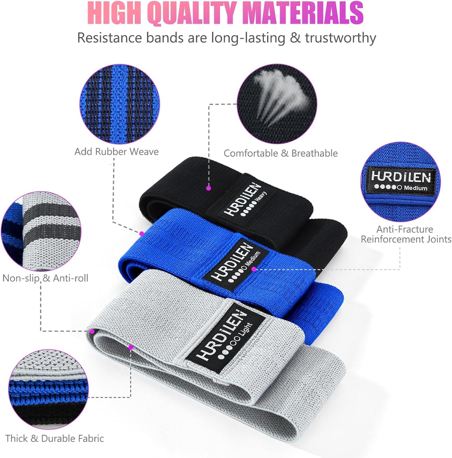 Professional Resistance Bands for Exercise - Adjustable Elastic Stretch Bands for Strength Training, Physical Therapy, and Home Fitness with Carry Bag - Ideal for Men and Women