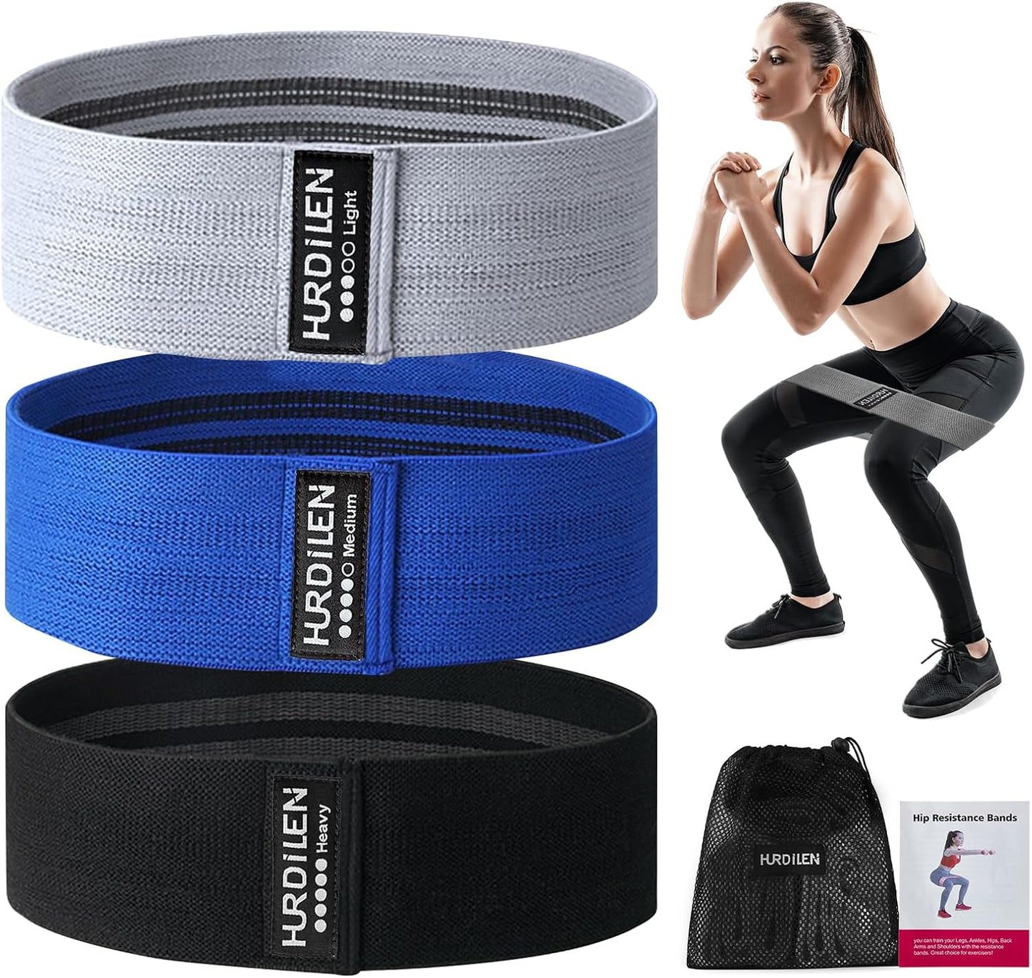 Professional Resistance Bands for Exercise - Adjustable Elastic Stretch Bands for Strength Training, Physical Therapy, and Home Fitness with Carry Bag - Ideal for Men and Women