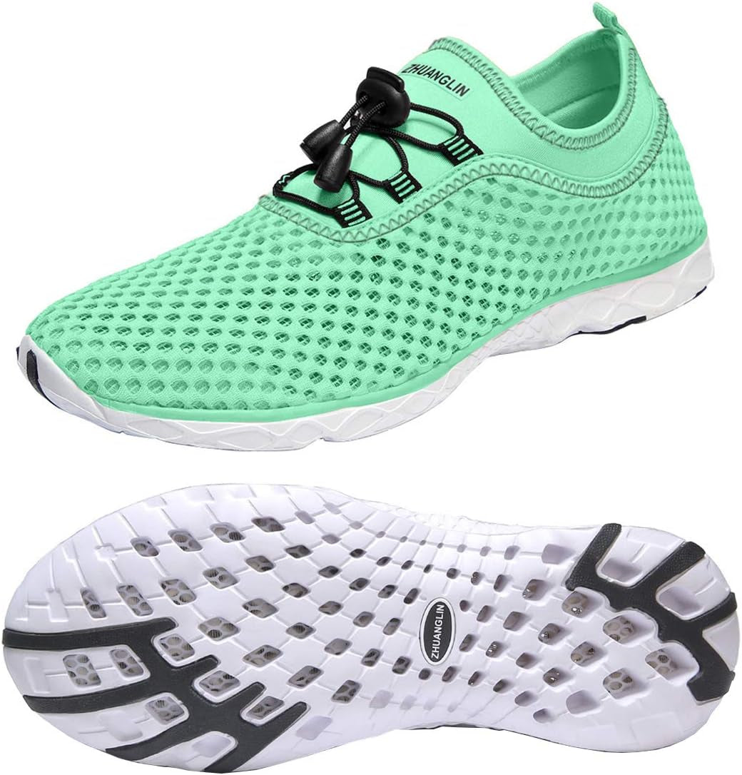 Women's Quick-Drying Aqua Water Shoes with 3-Second Drainage for All-Terrain Activities: Ideal for Swimming, Hiking, and Yoga