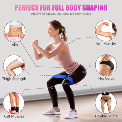 Professional Resistance Bands for Exercise - Adjustable Elastic Stretch Bands for Strength Training, Physical Therapy, and Home Fitness with Carry Bag - Ideal for Men and Women