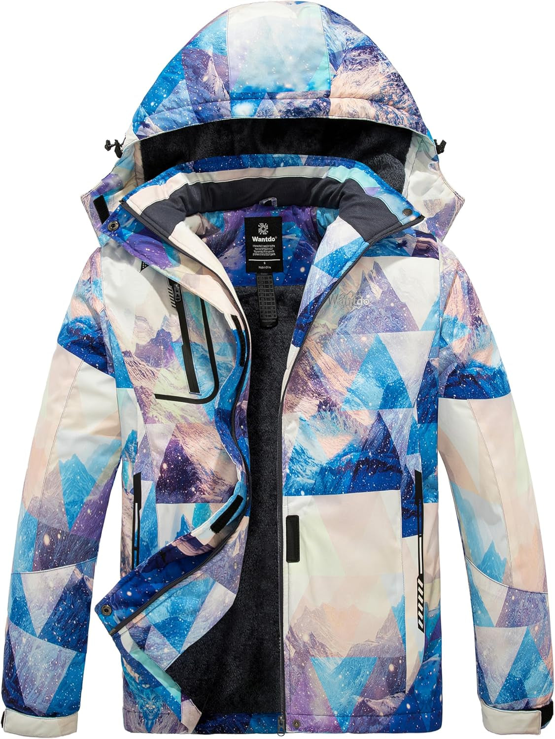 Women's Waterproof Mountain Ski Jacket - Windproof and Warm Hooded Winter Coat