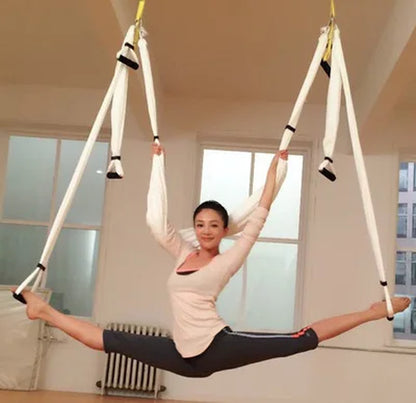 Anti-Gravity Yoga Belts and Hammock for Strength and Decompression - Inversion Gym Strap Yogaswing EF0012