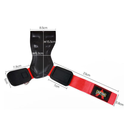 Cowhide Weightlifting Gloves with Wrist Straps for Dumbbell and Barbell Training - Professional Fitness Equipment