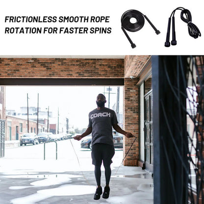 PVC Jump Rope with Ergonomic Handles for Cardio Fitness - Suitable for All Ages