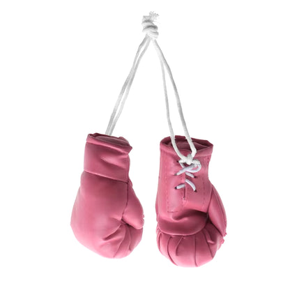 Miniature Boxing Gloves Car Hanging Pendant - Decorative Rearview Mirror Accessory