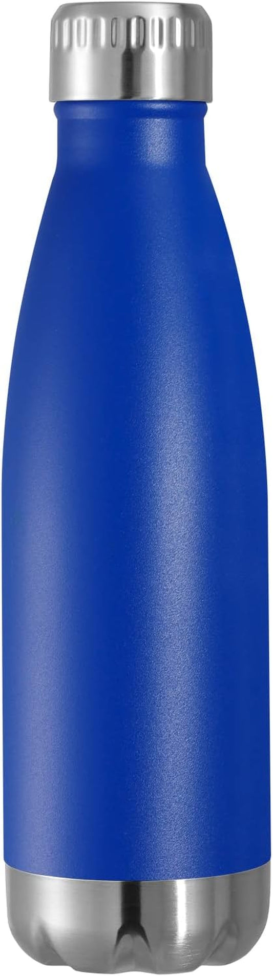 17 oz Stainless Steel Insulated Water Bottle - Reusable Double Wall Vacuum Flask for Hot and Cold Beverages, BPA Free, Cola Shape, Ideal for Camping and Gym, Single Pack