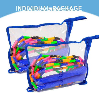 2-Pack 16 FT Double Dutch Beaded Jump Rope with Ergonomic Design