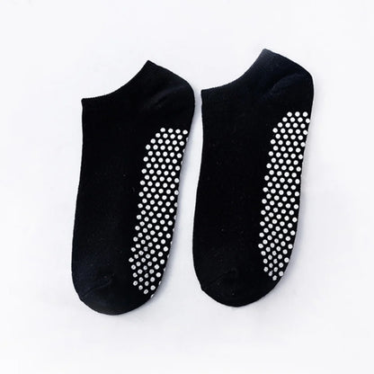 EASTIN Non-Slip Grip Socks for Yoga, Pilates, and Hospital Use - 4 Pairs for Men and Women