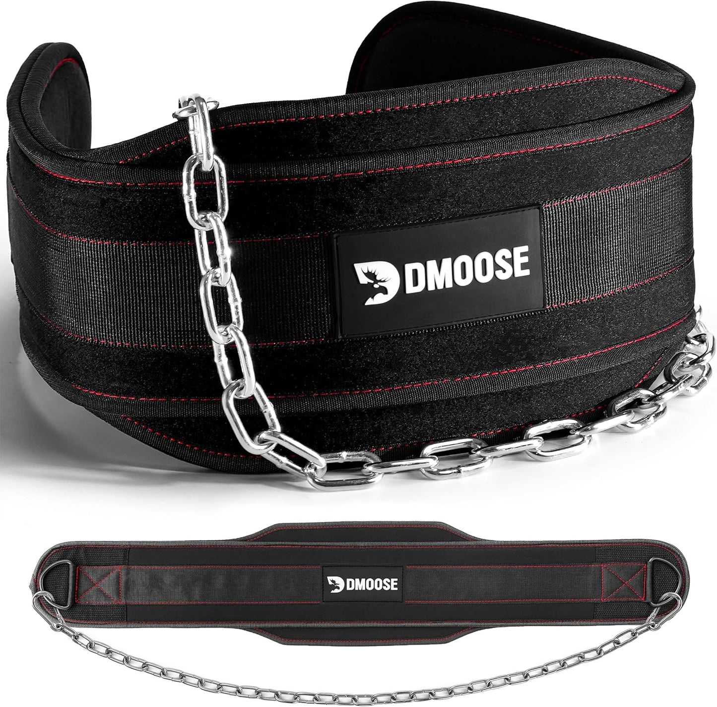 Professional Dip Belt for Weightlifting and Strength Training - 36" Durable Steel Chain with Comfortable Neoprene Padding, Supports Up to 350 lbs