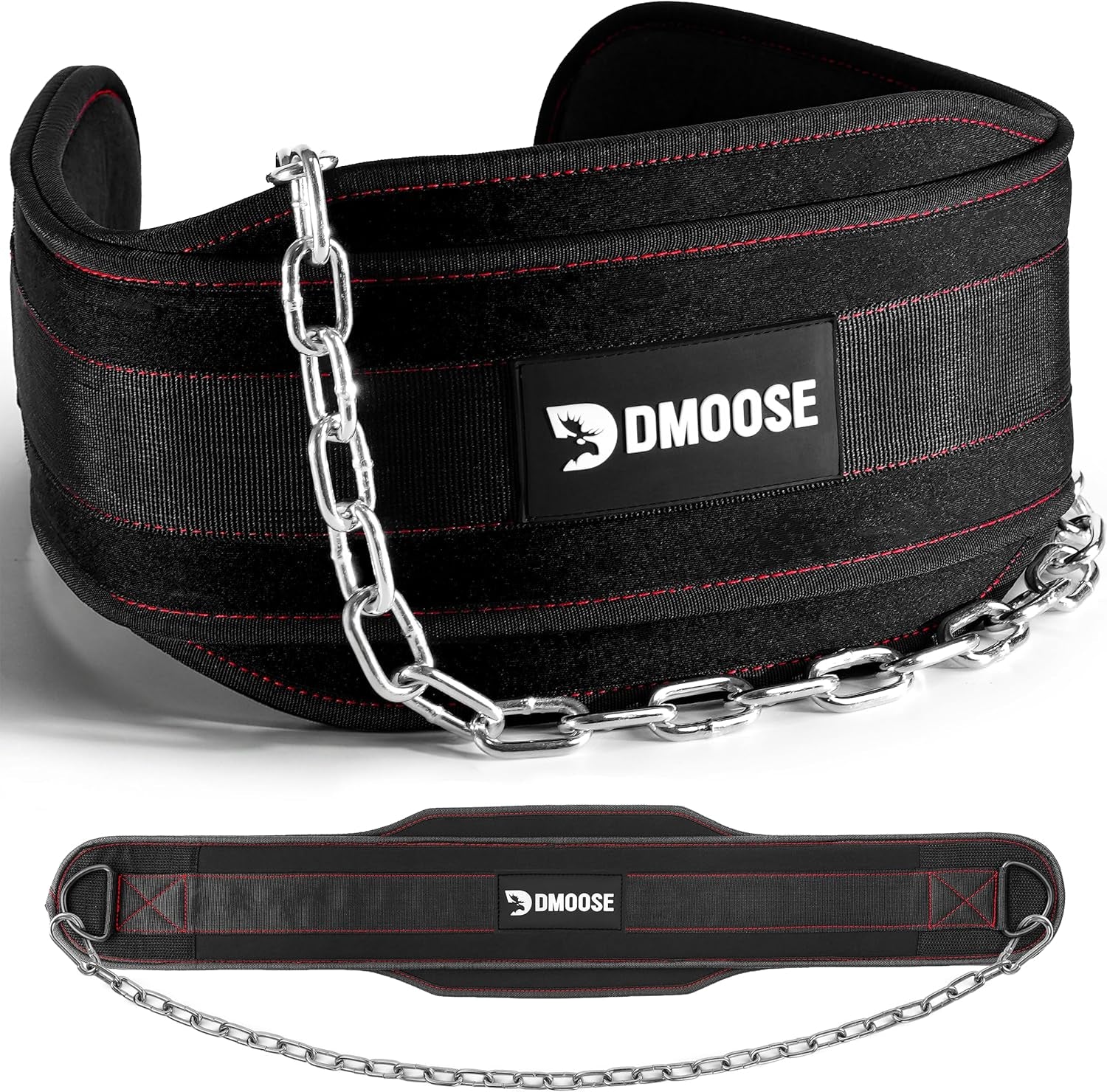 Professional Dip Belt for Weightlifting and Strength Training - 36" Durable Steel Chain with Comfortable Neoprene Padding, Supports Up to 350 lbs