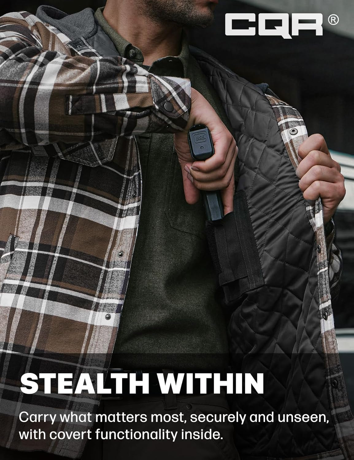 Men's Long Sleeve Flannel Shirt Jacket - Winter Warm Casual Plaid Coat with Pockets