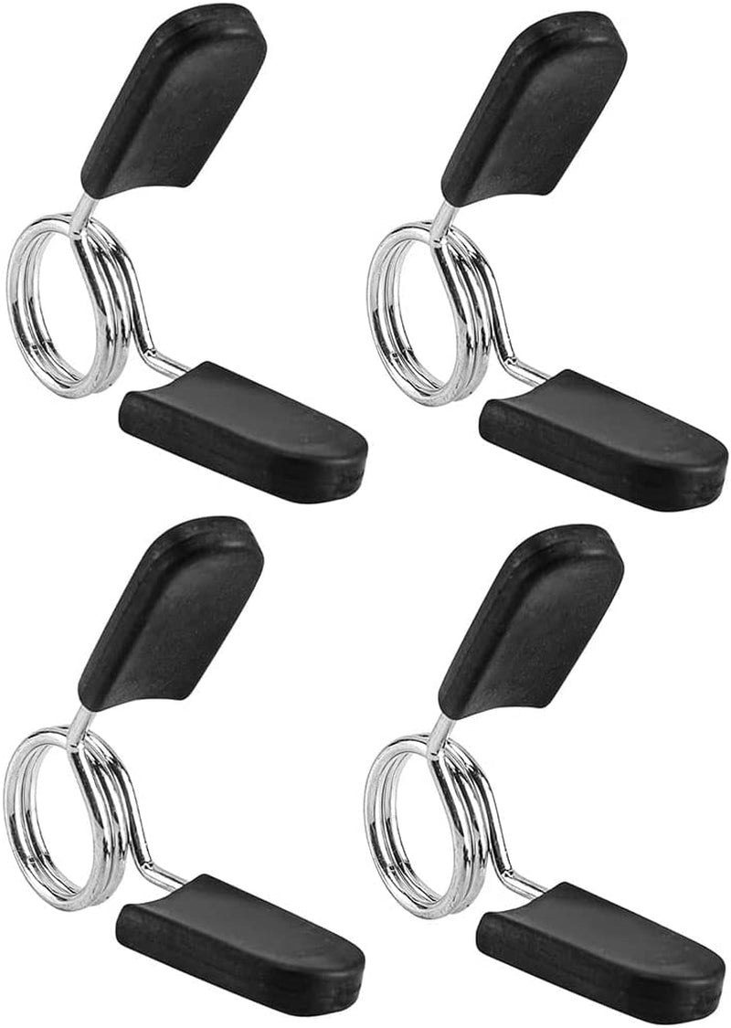 Barbell and Dumbbell Spring Clip Collars - 1 Inch Weight Bar Locking Buckles for Strength Training and Fitness Accessories