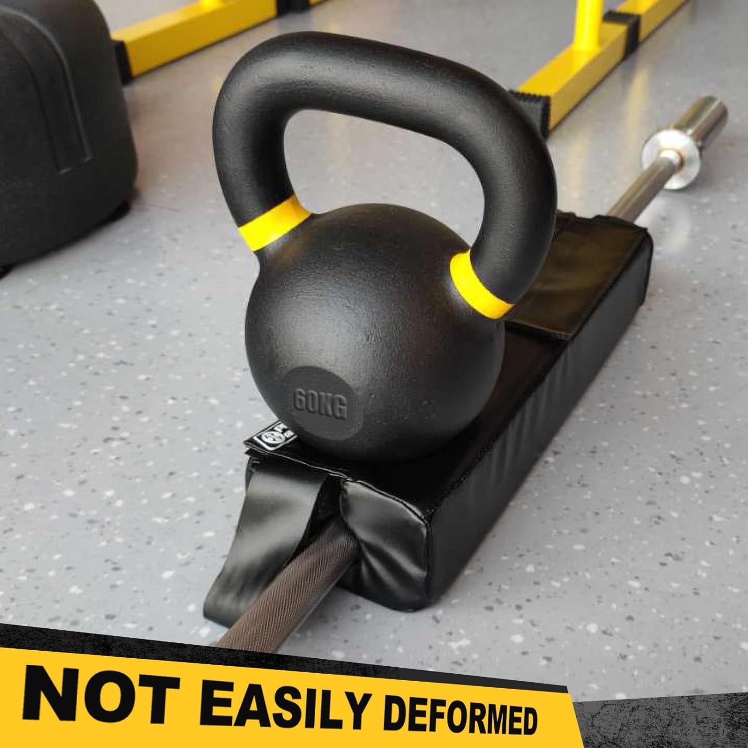 Square Hip Thrust Barbell Pad - Protective Cushion for Squats, Lunges, and Weight Lifting - Compatible with Standard and Olympic Bars